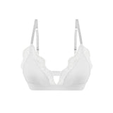 Violet Sparkly Bralette - White