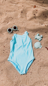 Seahorse One Piece - Dusty Blue