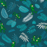 Shark Swim Trunks - Green Monkey